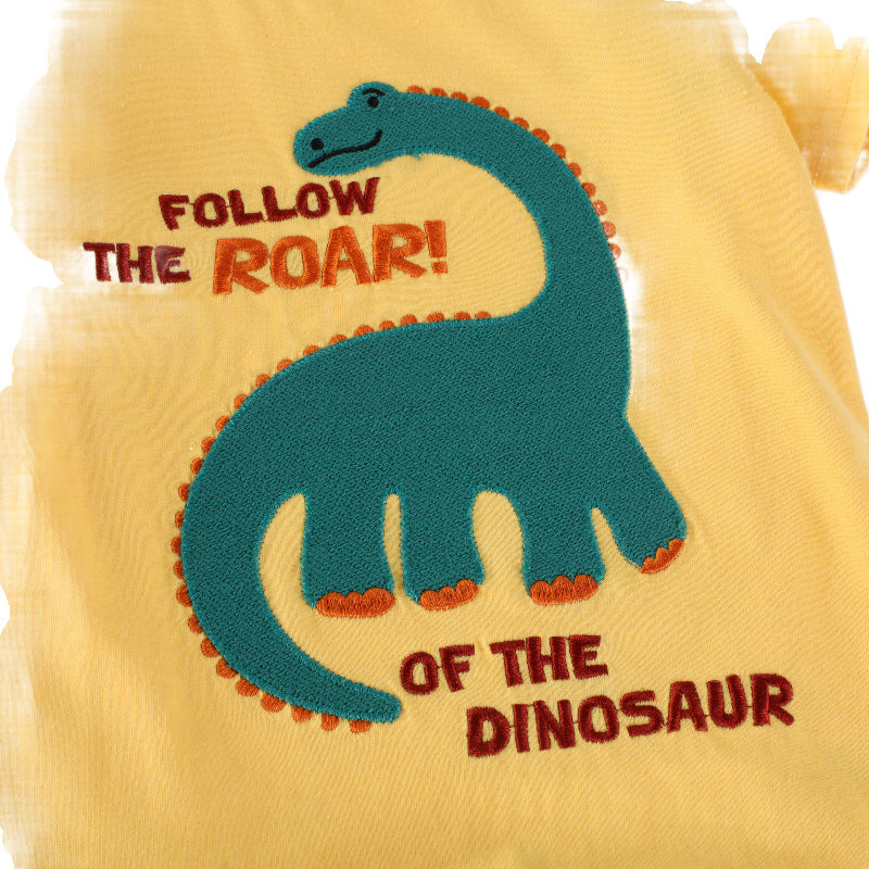 Jungen T-Shirt mit kreativen Dinosaurier-Applikationen EB