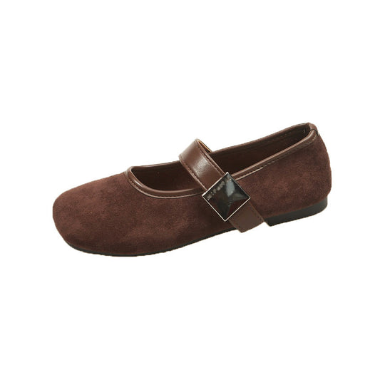 Damen Elegante Ballerinas mit verstellbarem Riemen und hochwertiger Verarbeitung EB