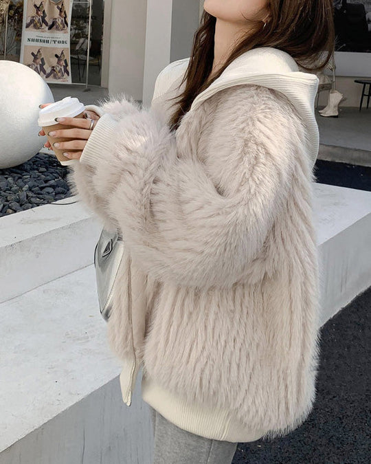EB | Locker Faux Fox Fell Jacke