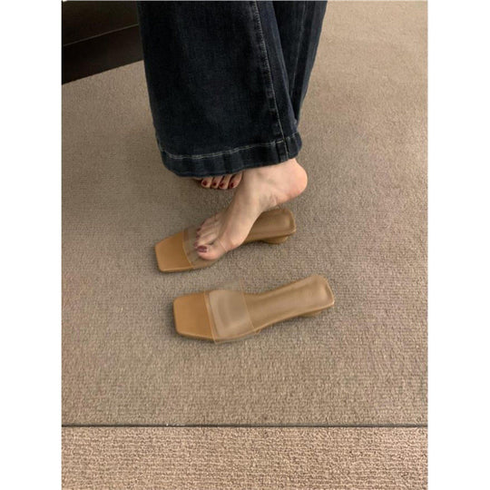 Damen elegante transparent Slipper EB