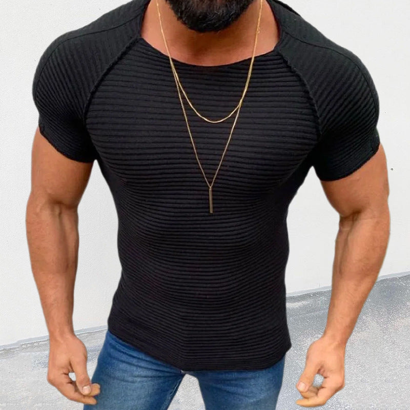 Herren figurbetontes Kurzarmshirt EB
