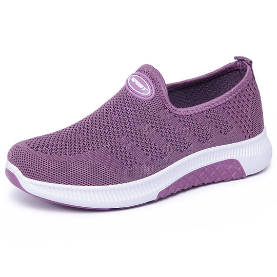 Damen Atmungsaktive Slip-On Sneakers mit rutschfester Sohle EB
