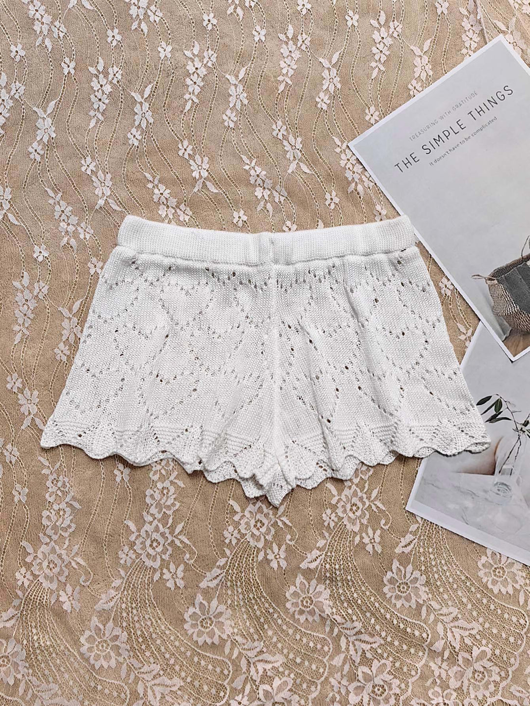 Damen Häkelstrandshorts EB