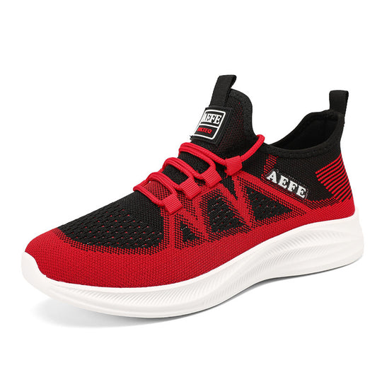 Damen Sportliche Strick-Sneakers mit rutschfester Sohle und atmungsaktivem Obermaterial EB
