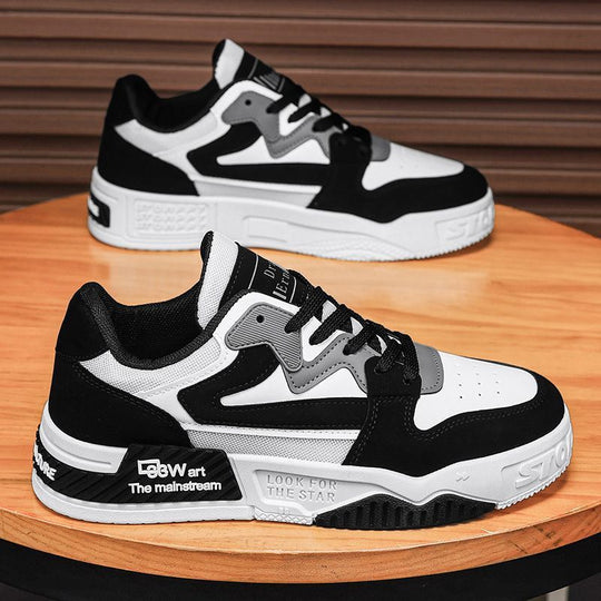 Damen Sportliche Sneakers mit grauen und weißen Designelementen EB