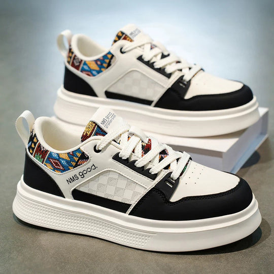 Damen Sneakers mit stilvollem ethnischen Muster und dämpfender Sohle EB