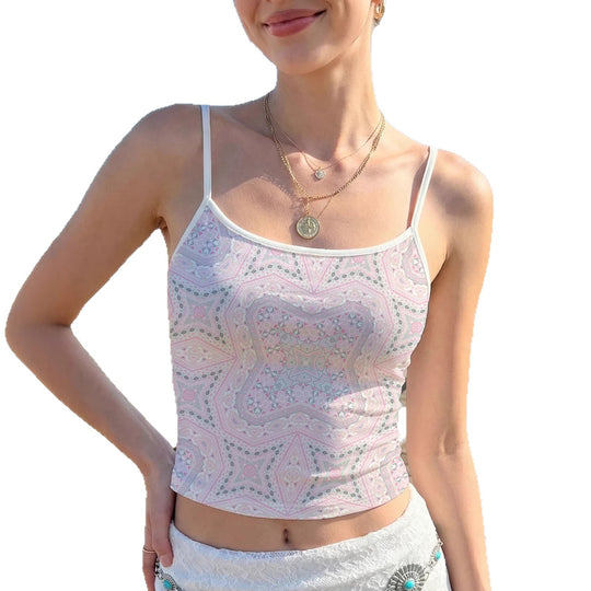 Damen ärmelloses Top mit lebhaftem Paisley-Muster EB