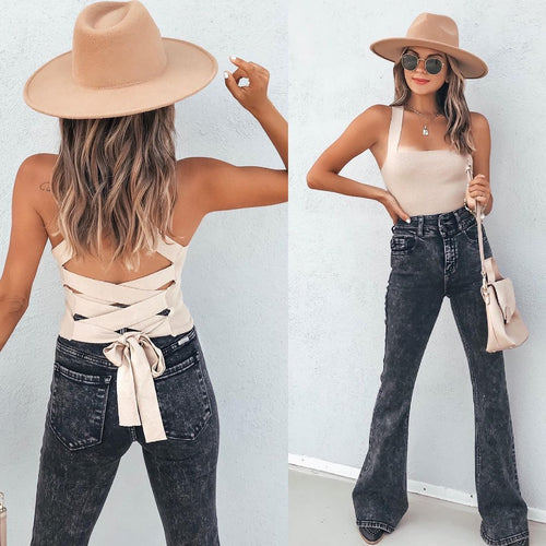 Damen Bootcut Jeans EB