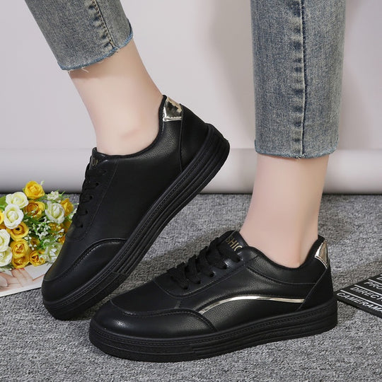 Damen Modische und elegante Sneaker mit metallic Akzenten EB