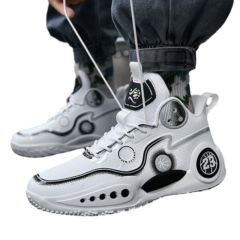 Damen Basketball Sneakers mit innovativem Dämpfungssystem und rutschfester Sohle EB
