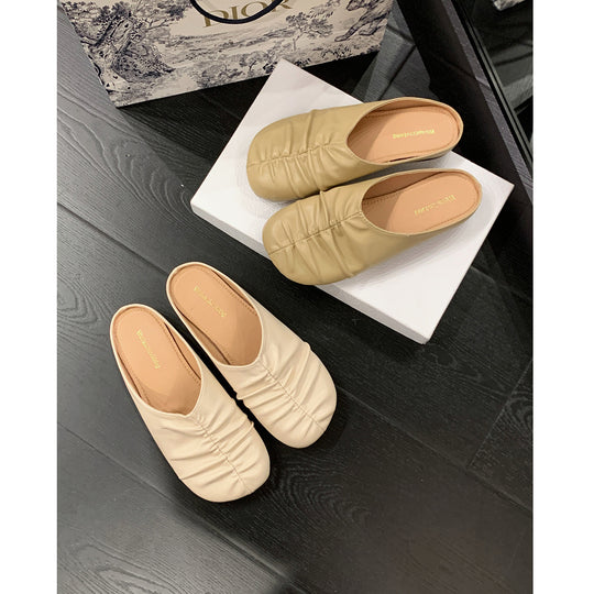 Damen Ballerinas mit modischem Faltendesign und komfortabler Innensohle EB