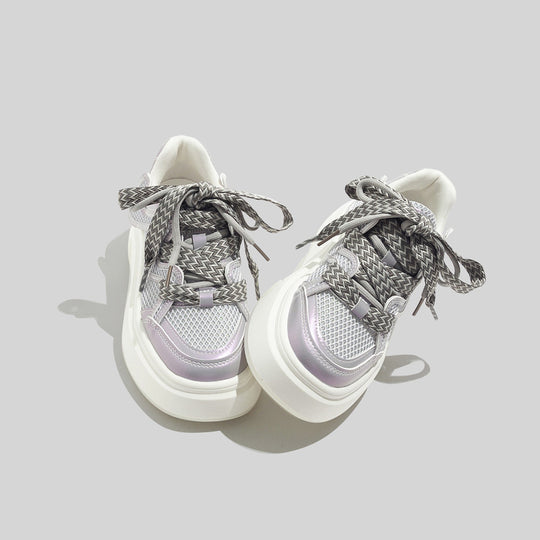 Damen Trendige und atmungsaktive Sneakers mit stabiler Sohle EB