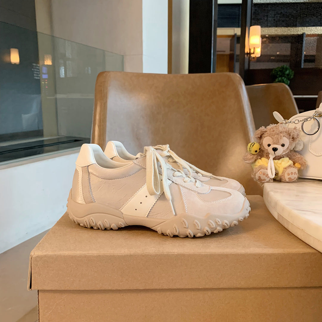 Damen sportliche Sneakers mit atmungsaktivem Obermaterial und rutschfester Sohle EB