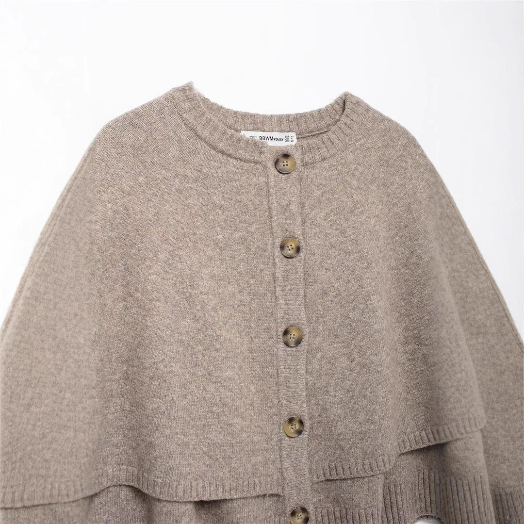 Damen modischer Umhangpullover EB