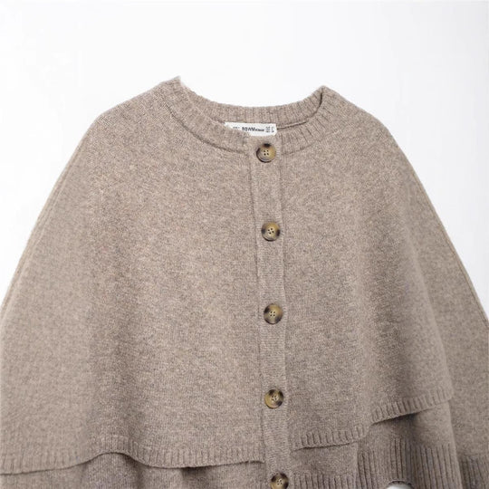 Damen modischer Umhangpullover EB