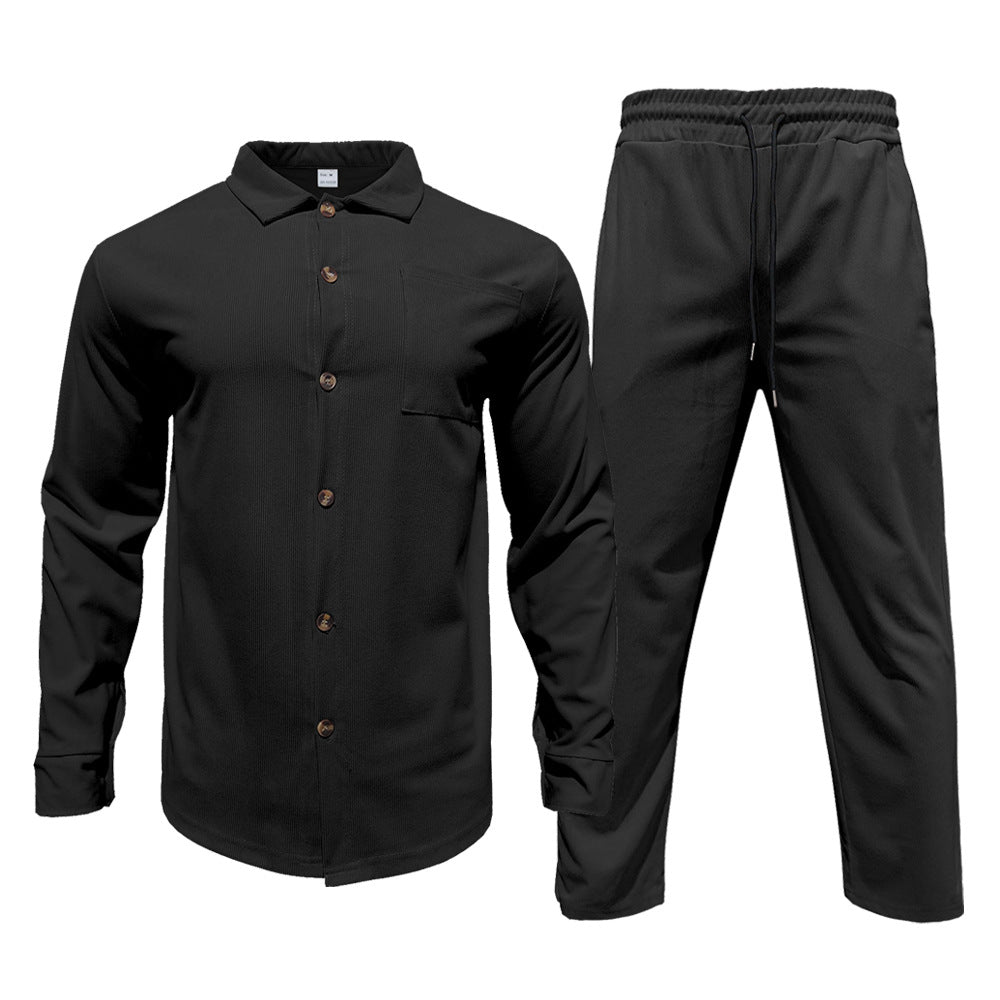 Herren lässiges Hemd und Freizeithose Set EB