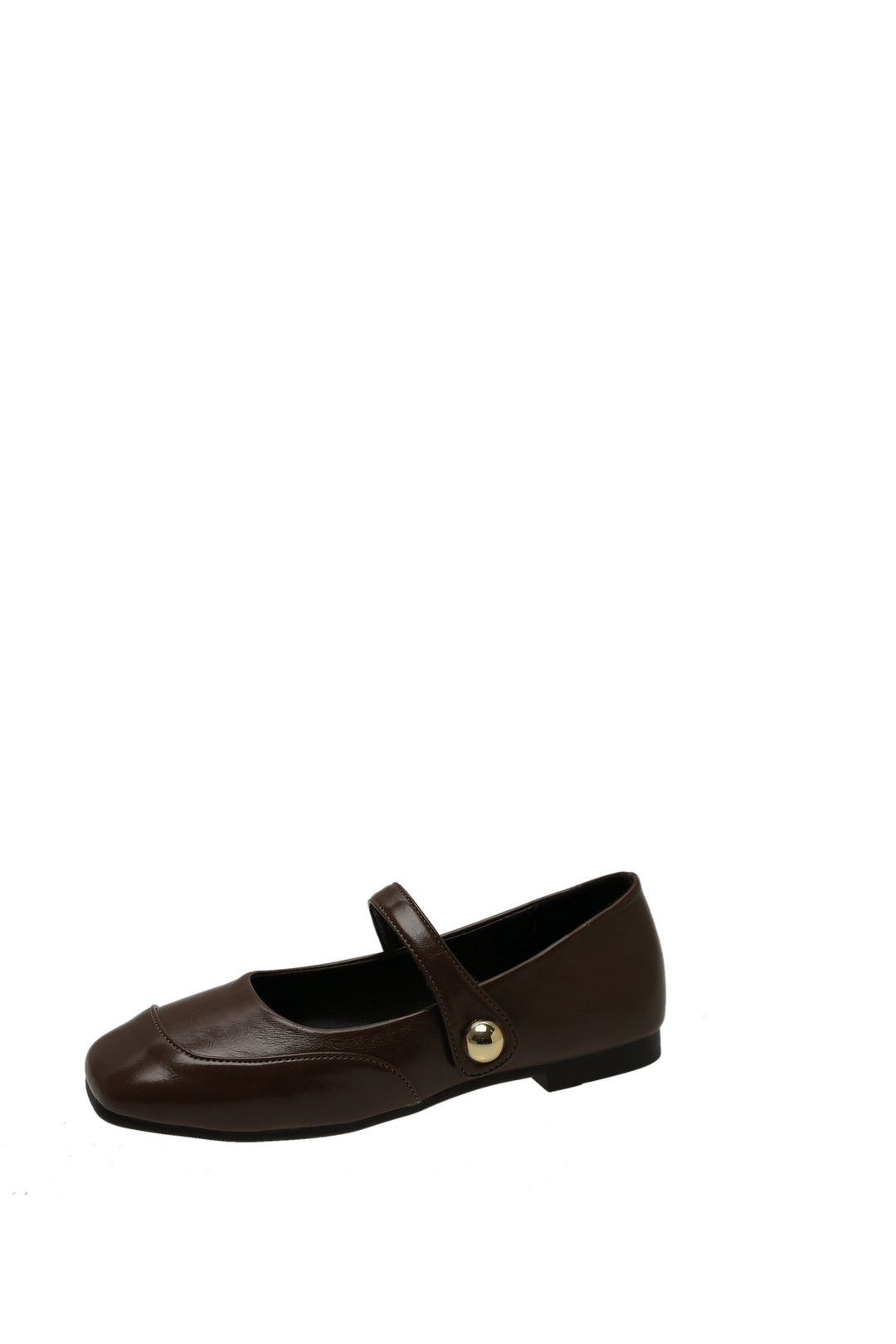 Damen Ballerinas mit elegantem Riemen und weicher Lederoberfläche EB