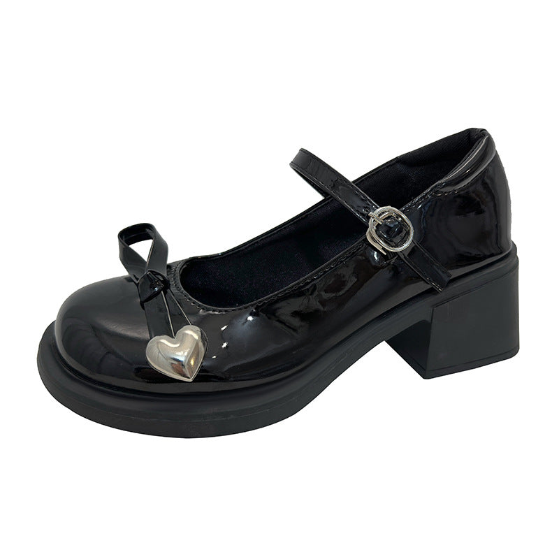 Damen Plateau Lacklederschuhe EB