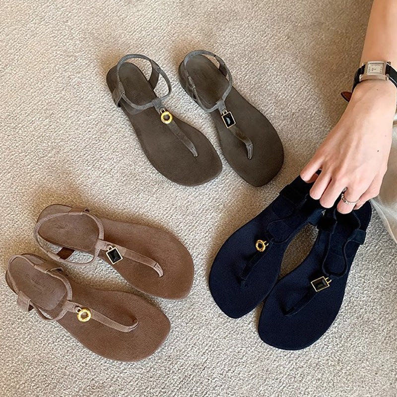Damen Lederige Sandalen EB