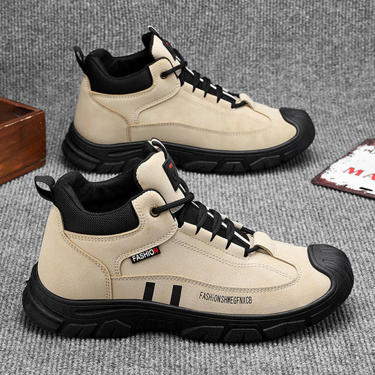 Damen Sportliche High-Top Sneakers mit strapazierfähigem Obermaterial und rutschfester Sohle EB