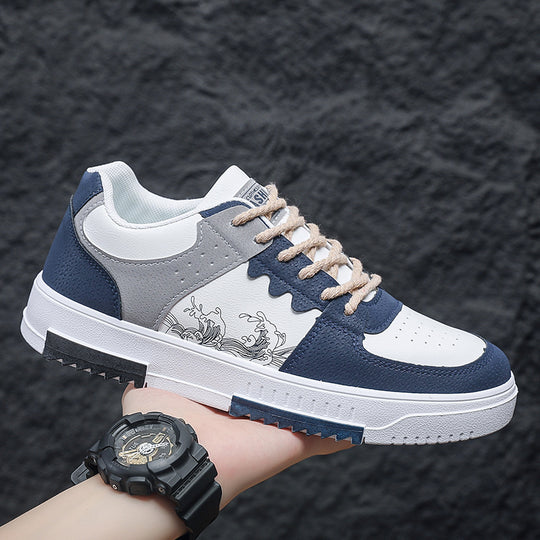 Damen Sportliche Sneakers mit einzigartigem Wellendesign und atmungsaktivem Obermaterial EB
