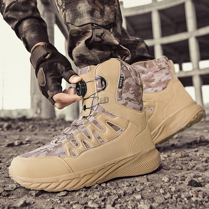 Herren hochgeschnittene Outdoor-Schuhe mit innovativem Schnellschnürsystem EB