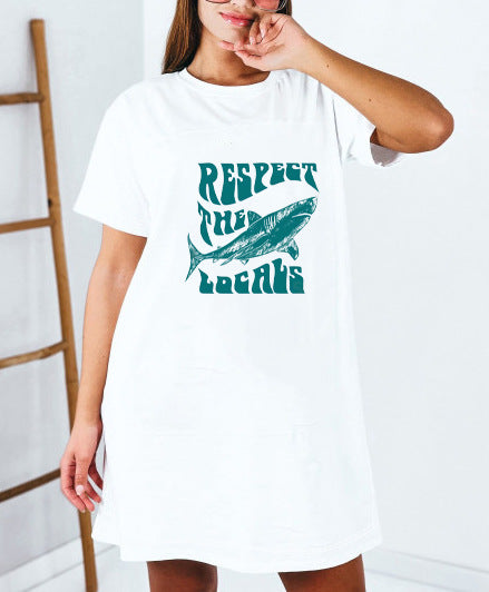 Damen Oversized T-Shirt mit inspirierendem Schriftzug und auffälligem Grafikdesign EB