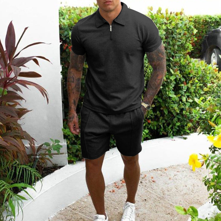 Herren Poloshirt und Shorts Set EB
