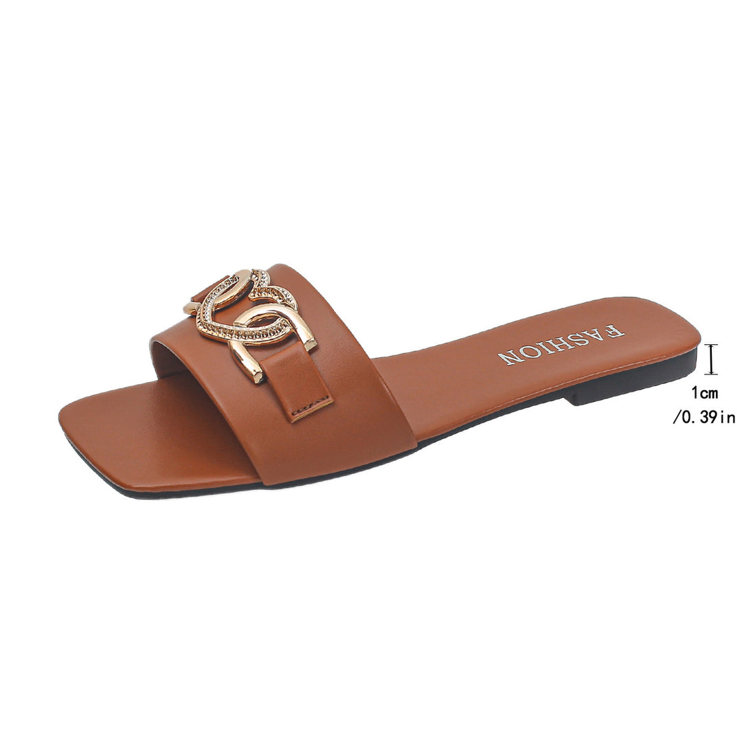 Damen Modische Sandalen mit schickem Schmuck-Detail und bequemem Fußbett EB