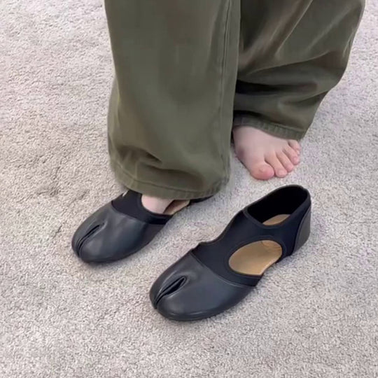 Damen Clogs mit innovativem Zehen-Design und atmungsaktiver Materialkombination EB