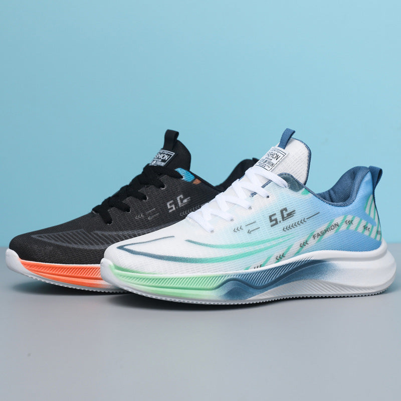 Damen Sportliche Lauf-Sneaker mit atmungsaktiver Mesh-Oberfläche und dämpfender Sohle EB