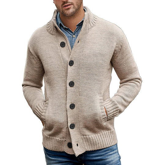 Herren Strickjacke mit modernem Design und praktischen Taschen EB