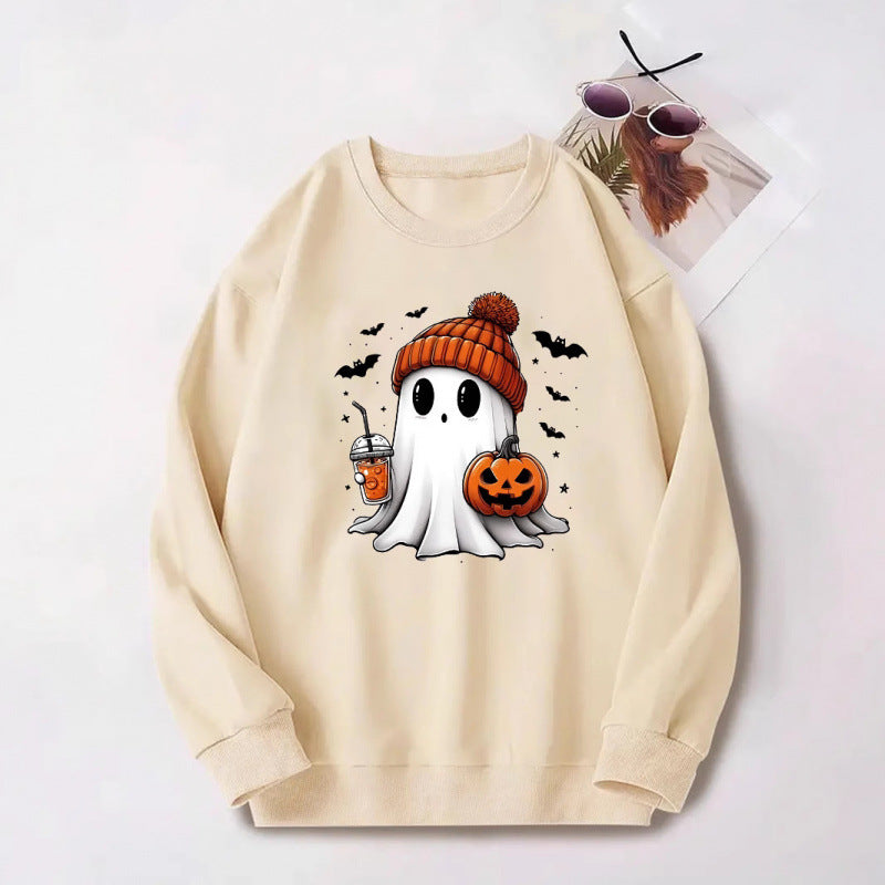Damen Sweatshirt mit Halloween-Motiv EB