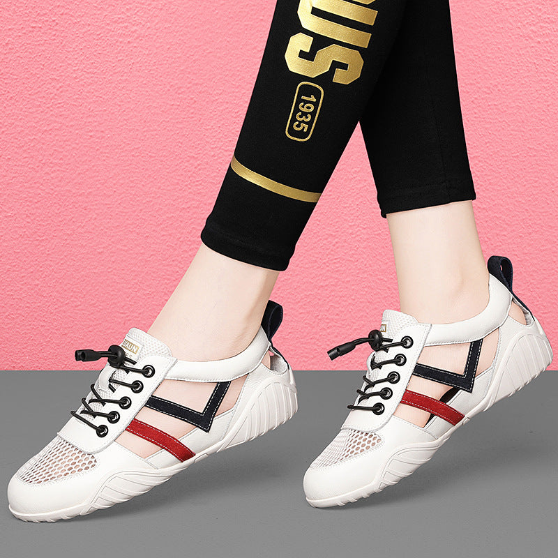 Damen atmungsaktive und sportliche Freizeitsneakers mit flexiblem Sohlendesign EB