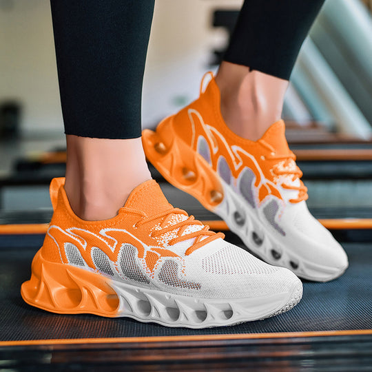 Damen Sportliche Sneakers mit innovative Dämpfungstechnologie und rutschfester Laufsohle EB