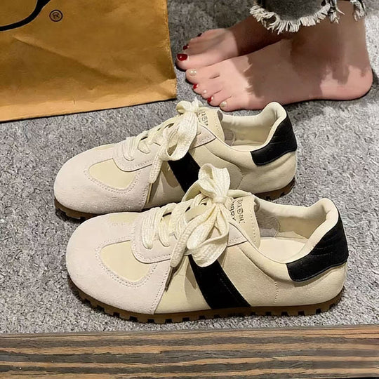 Damen Freizeitsneaker aus hochwertigem Wildleder mit komfortabler Sohle EB