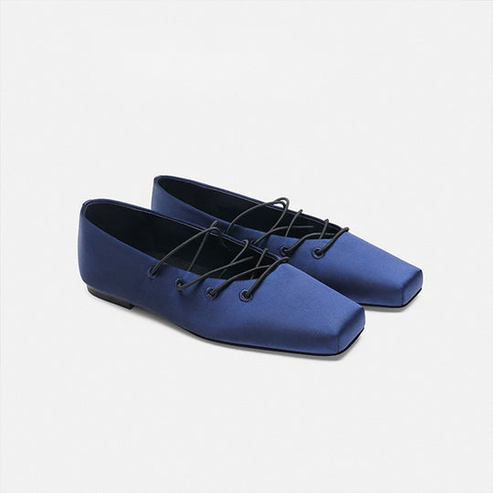 Damen Ballerinas mit modischem Schnürdesign EB