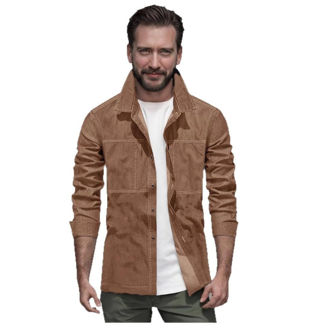 Herren lässige Utility-Jacke mit praktischen Taschen und stylischem Schnitt EB