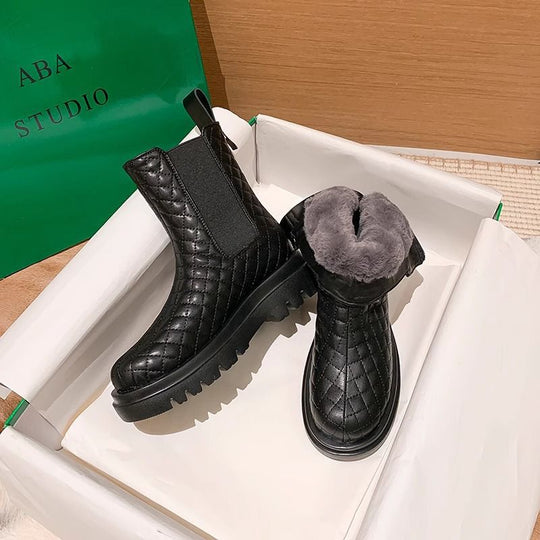 Damen Komfortable Chelsea-Boots mit gefüttertem Innenleben und rutschfester Sohle EB