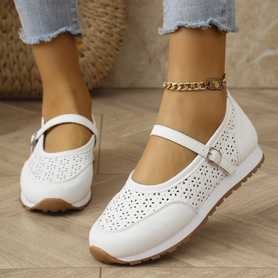 Damen Bequeme und atmungsaktive Slipper mit modischem Lochdesign EB