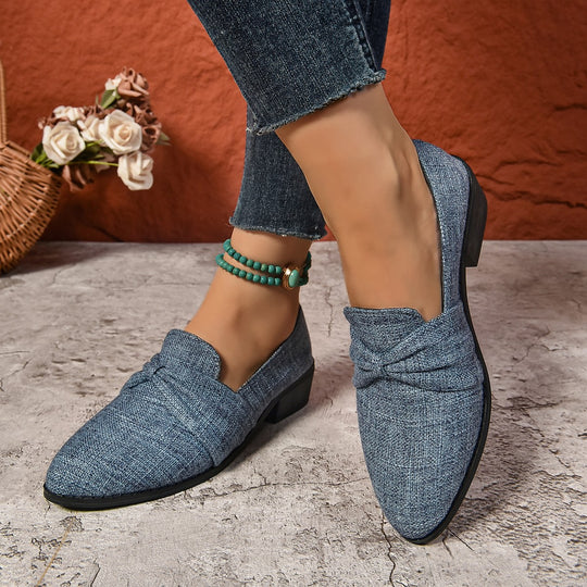 Damen Slipper mit geschwungenem Knoten EB