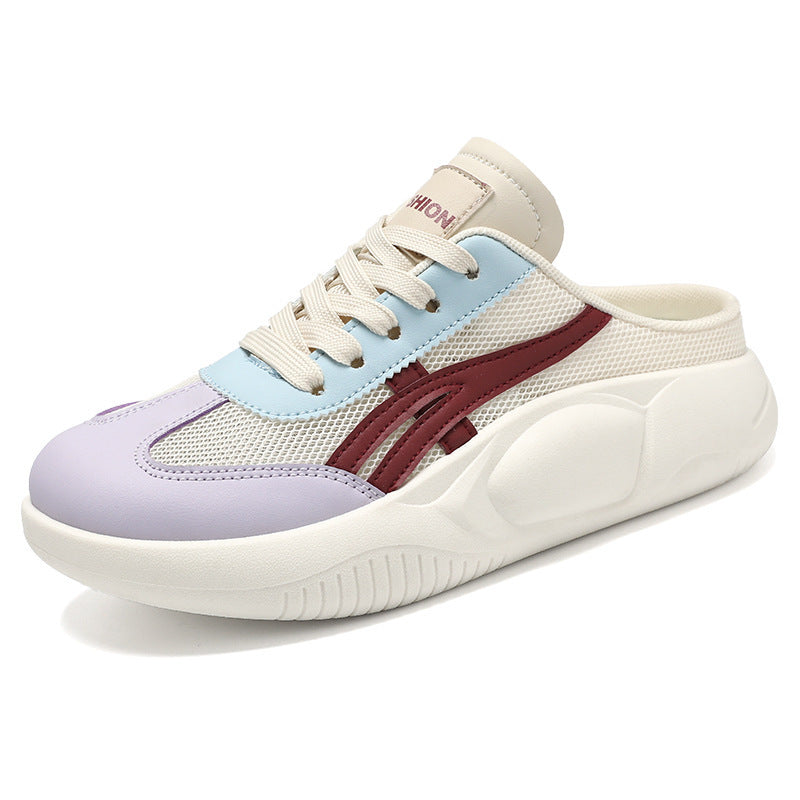 Damen Sportliche Slip-On Sneakers mit luftiger Mesh-Oberfläche und dämpfender Sohle EB