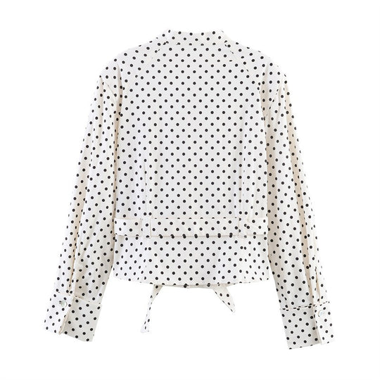 Damen Modische Culotte-Hosen im zeitlosen Punkte-Design EB