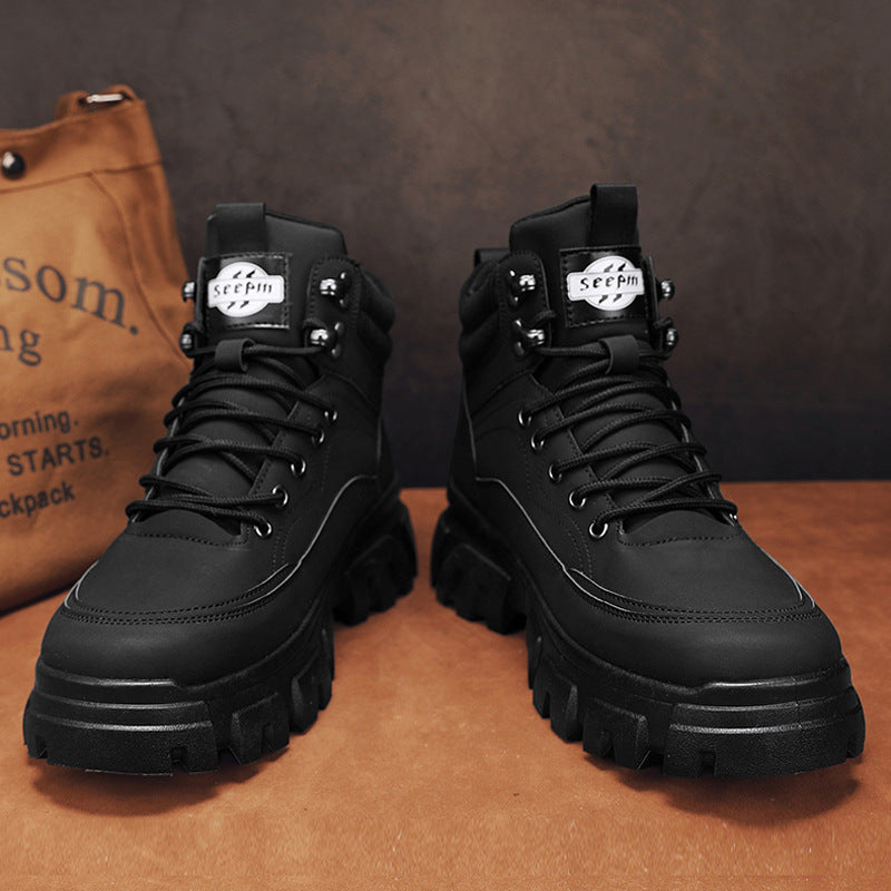 Damen Hohe Freizeitstiefel mit rutschfester Profilsohle und isolierendem Innenfutter EB