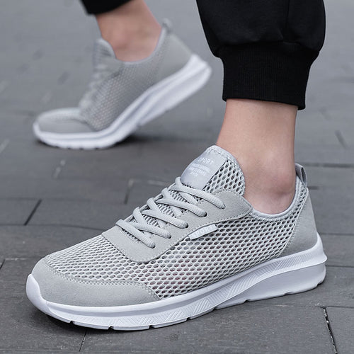 Damen Sportliche Mesh-Sneakers mit flexibler Laufsohle EB