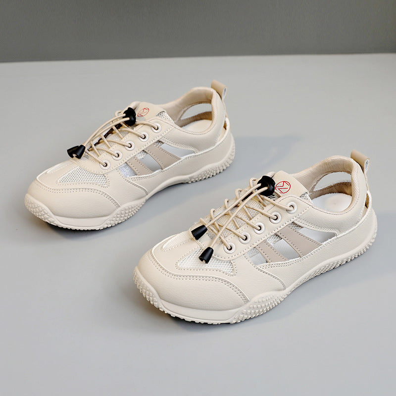 Damen modische und atmungsaktive Freizeitschuhe mit elastischem Schnürsystem EB