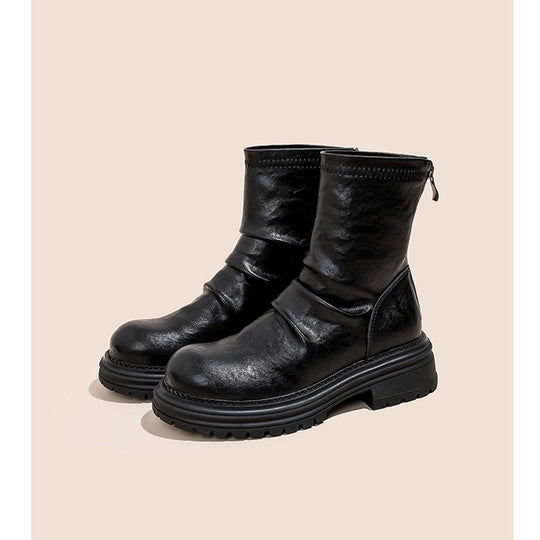 Damen modische Stiefel mit rutschfester Sohle und weichem Obermaterial EB