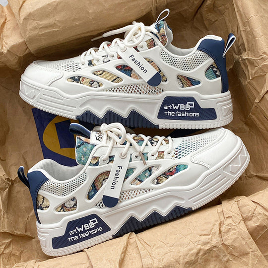 Damen modische Sneakers mit atmungsaktiver Mesh-Oberfläche und dämpfendem Fußbett EB