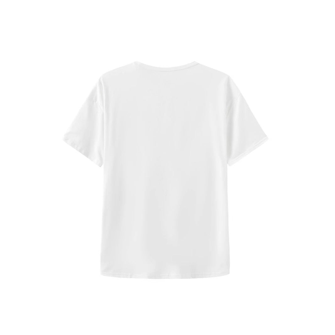 Damen Grafik T-Shirt mit einzigartigem Skelettdesign und kreativem Schriftzug EB