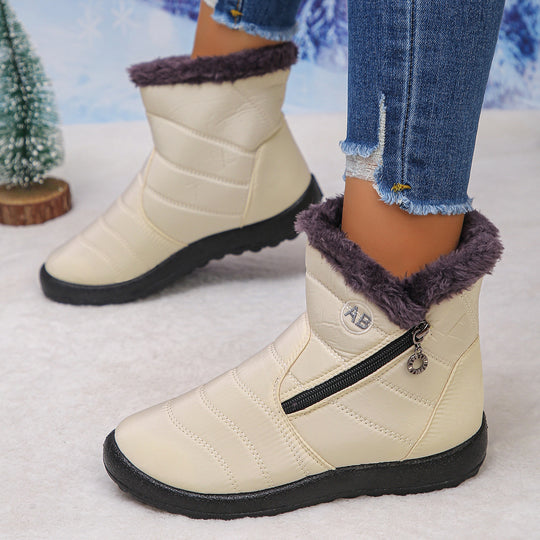 Damen Thermo-Winterstiefel mit kuscheligem Innenfutter und seitlichem Reißverschluss EB